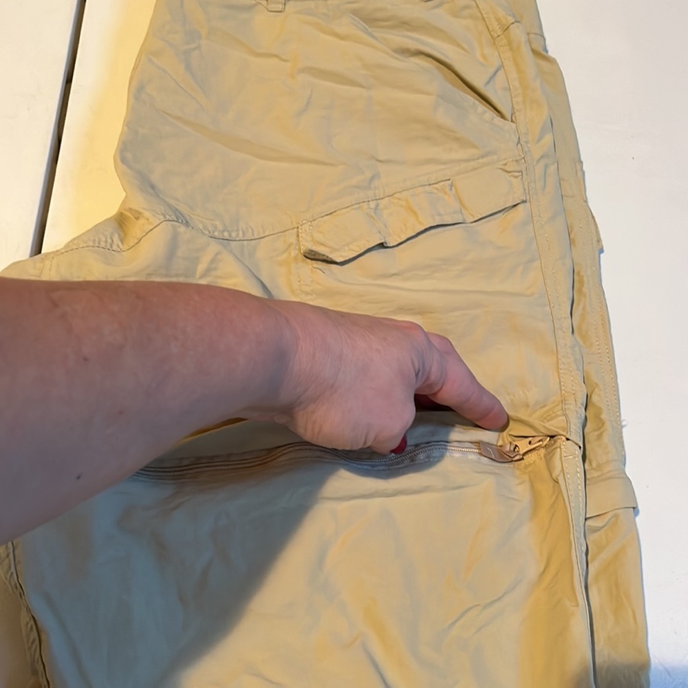 Canyon Creek tan XXL climate control lightweight  convertible zip cargo pants - Picture 13 of 13